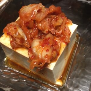Korean☆あっさりキムチ豆腐